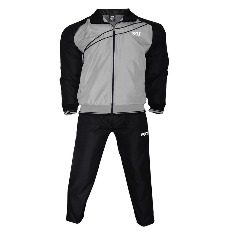 ست گرمکن و شلوار مردانه 1991 اس دبلیو مدل Bresident Blackgray