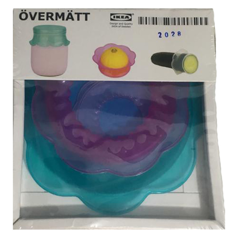 درپوش ظرف ایکیا مدل Overmatt مجموعه 3 عددی