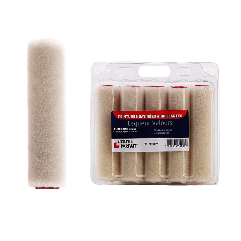 غلتک نقاشی اوتی پقفه مدل Laqueur Velours سایز 11 سانتی متر بسته 10 عددی