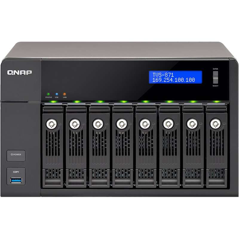 ذخیره ساز تحت شبکه 8Bayکیونپ مدل TVS-871-i7-16G ذخیره ساز تحت شبکه 8Bayکیونپ مدل TVS-871-i7-16G