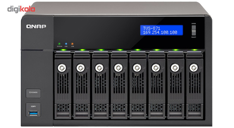 ذخیره ساز تحت شبکه 8Bayکیونپ مدل TVS-871-i7-16G