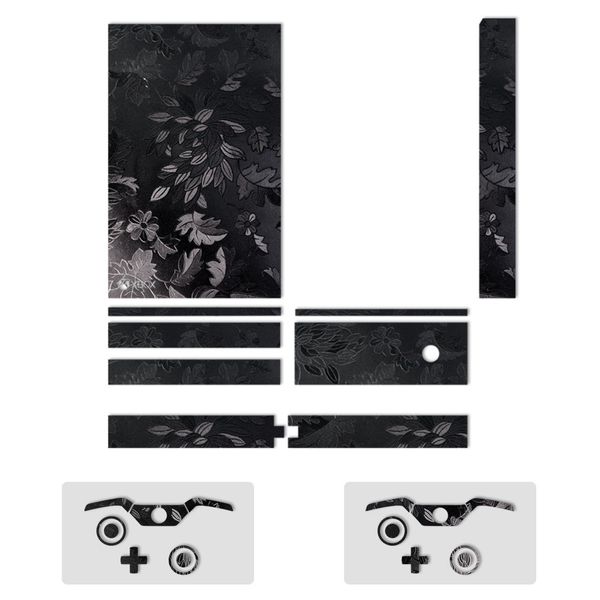 برچسب ماهوت مدل Black Wild-flower Texture مناسب برای کنسول بازی Xbox One برچسب ماهوت مدل Black Wild-flower Texture مناسب برای کنسول بازی Xbox One