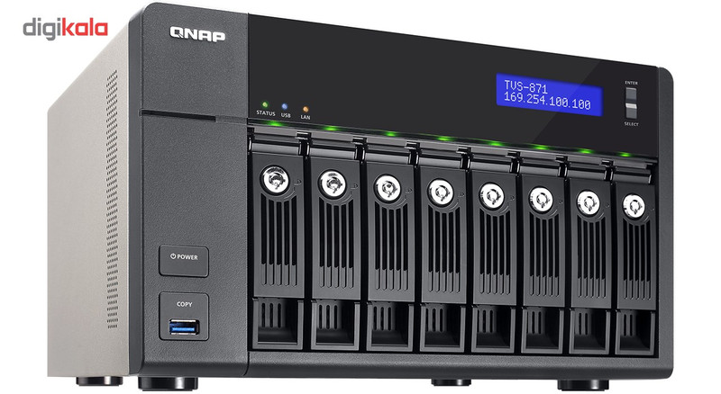 ذخیره ساز تحت شبکه 8Bayکیونپ مدل TVS-871-i7-16G