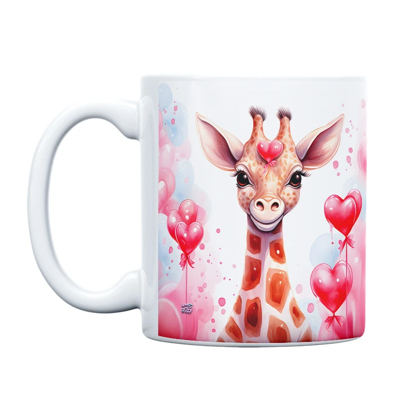 ماگ حس آمیزی طرح عاشقانه مدل قلب زیبا کد 93