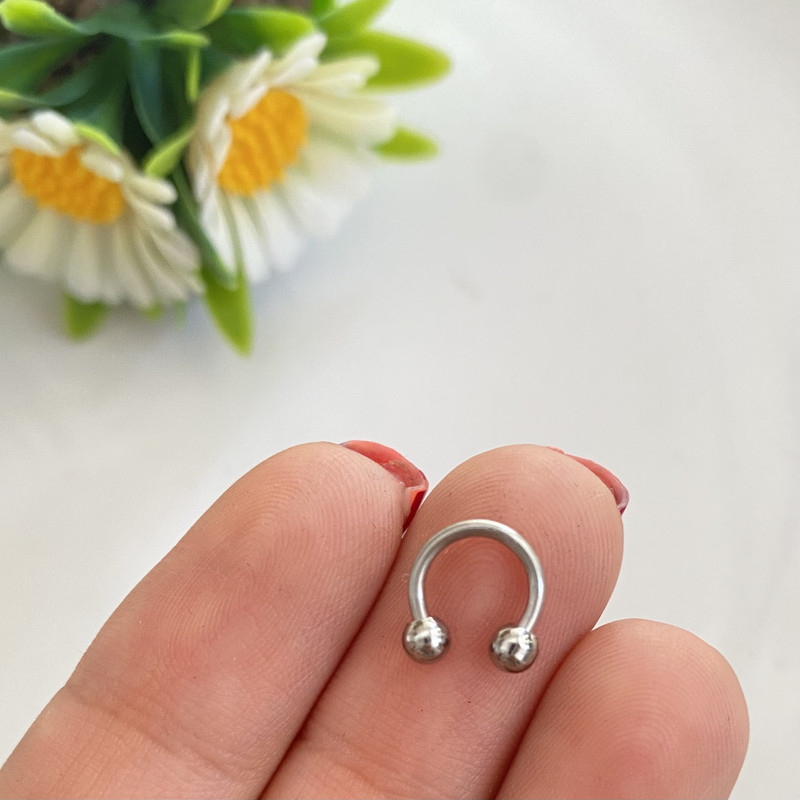 پیرسینگ مدل گلوله منحنی ریز