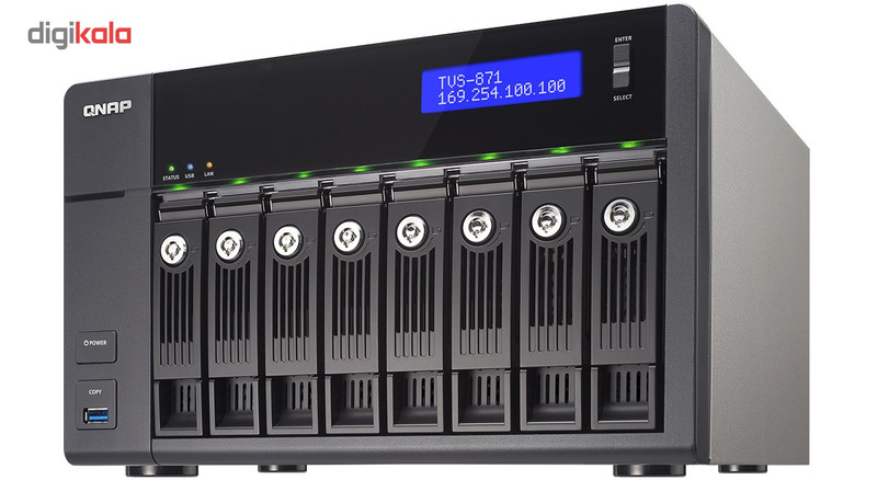 ذخیره ساز تحت شبکه 8Bayکیونپ مدل TVS-871-i7-16G