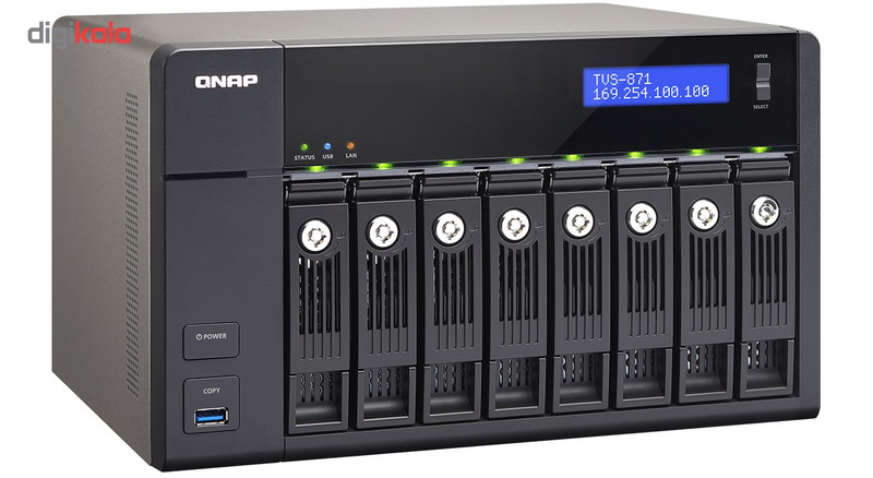 ذخیره ساز تحت شبکه 8Bayکیونپ مدل TVS-871-i7-16G