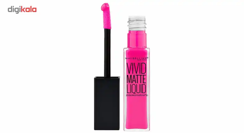 رژ لب مایع میبلین سری Vivid Matte مدل Electric Pink شماره 15