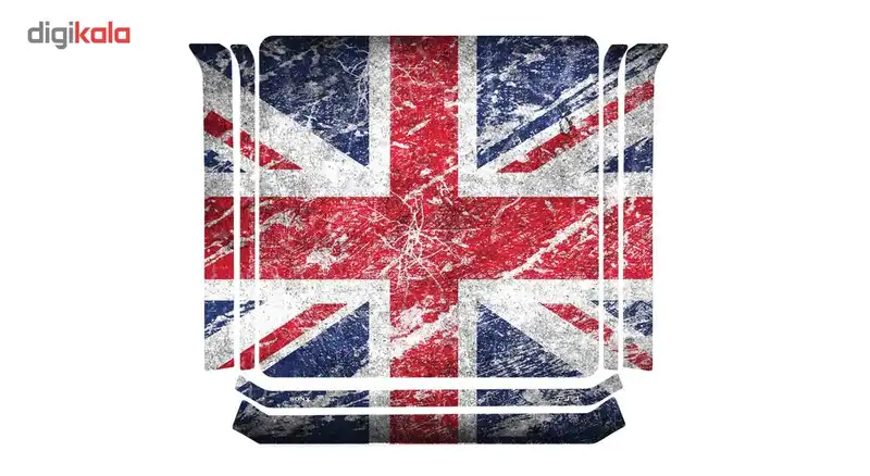 برچسب افقی پلی استیشن 4 اسلیم گراسیپا طرح U.K