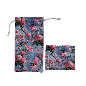 کاور عینک ترمه طراحان ایده مدل شکوفه ها کد Cfp299 به همراه دستمال