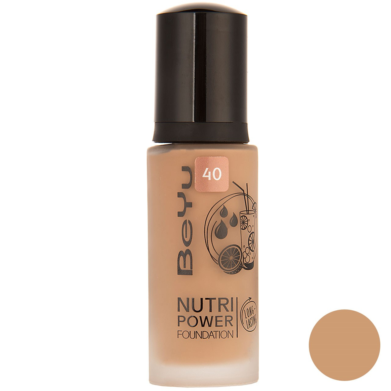 کرم پودر بی یو مدل Nutri Power شماره 40 حجم 30 میلی لیتر