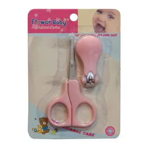 قیچی و ناخن گیر کودک پا بی دو مدل Flower baby