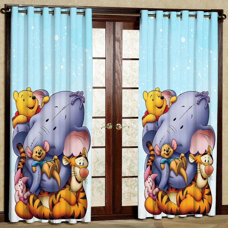 پرده مدل POOH هازان پانچی کد 4467 سایز 140x200 سانتی متر