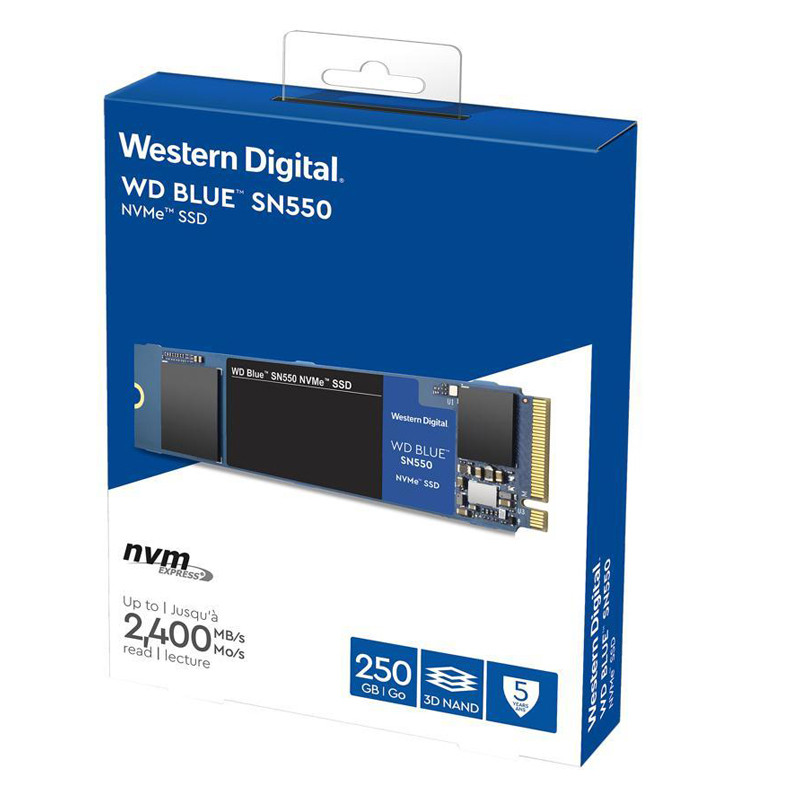 اس اس دی اینترنال وسترن دیجیتال مدل SN550 ظرفیت 250 گیگابایت