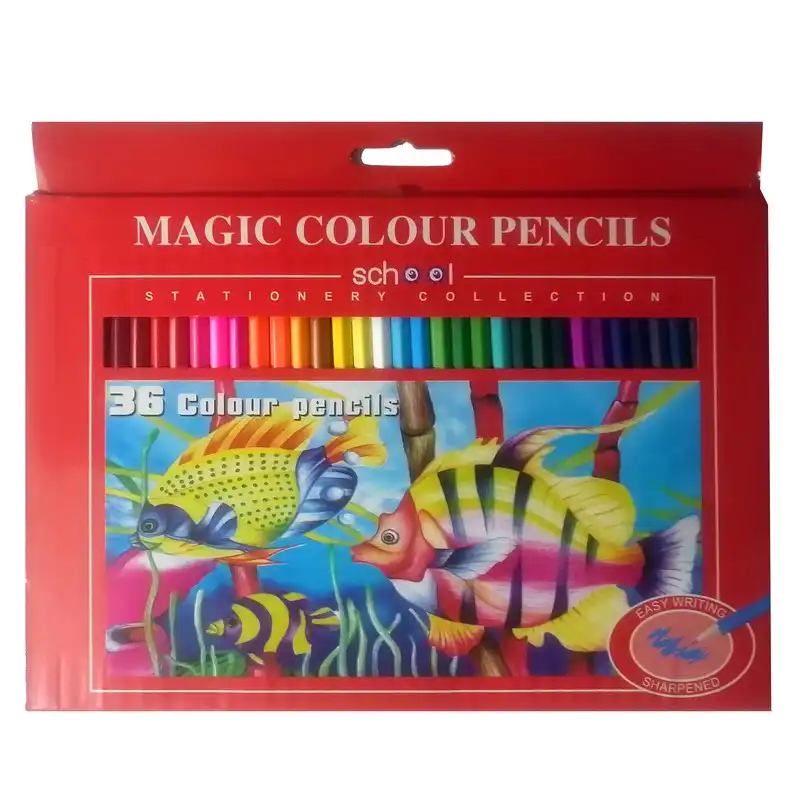 مداد رنگی 36 رنگ مجیک مدل school 36color کد 007