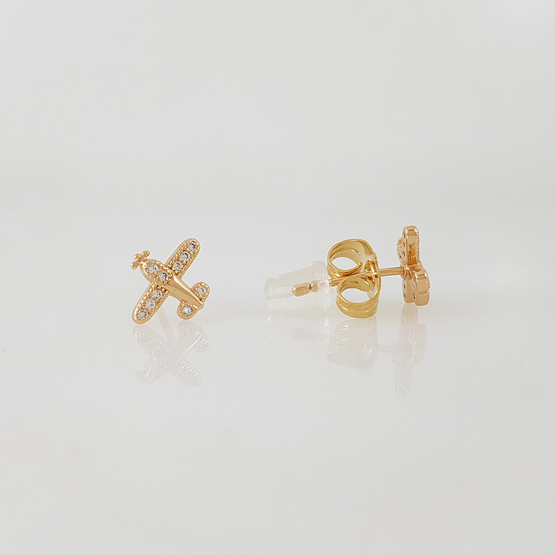 گوشواره زنانه ژوپینگ مدل هواپیما