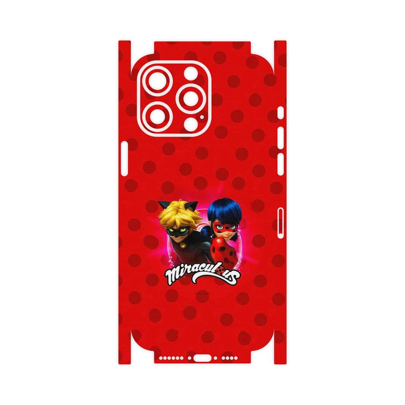 برچسب پوششی ماهوت مدل Ladybug and Cat Noir-FullSkin مناسب برای گوشی موبایل اپل iPhone 15 Pro Max