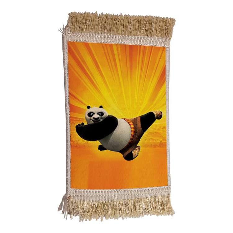 فرش ماشینی دیوارکوب مدل پاندا کونگ فو کار کد 42