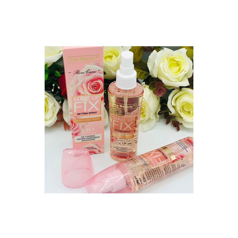 اسپری تثبیت کننده آرایش کیس بیوتی مدل 3IN1 ROSE حجم 150 میلی لیتر