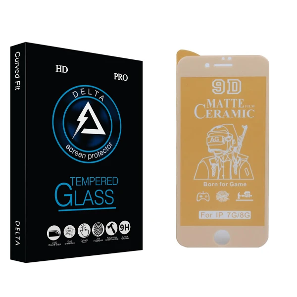 محافظ صفحه نمایش سرامیکی  دلتا مدل HD مناسب برای گوشی موبایل اپل iphone 7 / 8