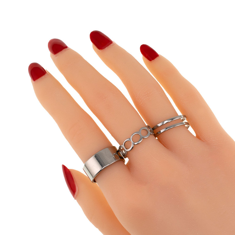 انگشتر زنانه برانت طرح سه تیکه