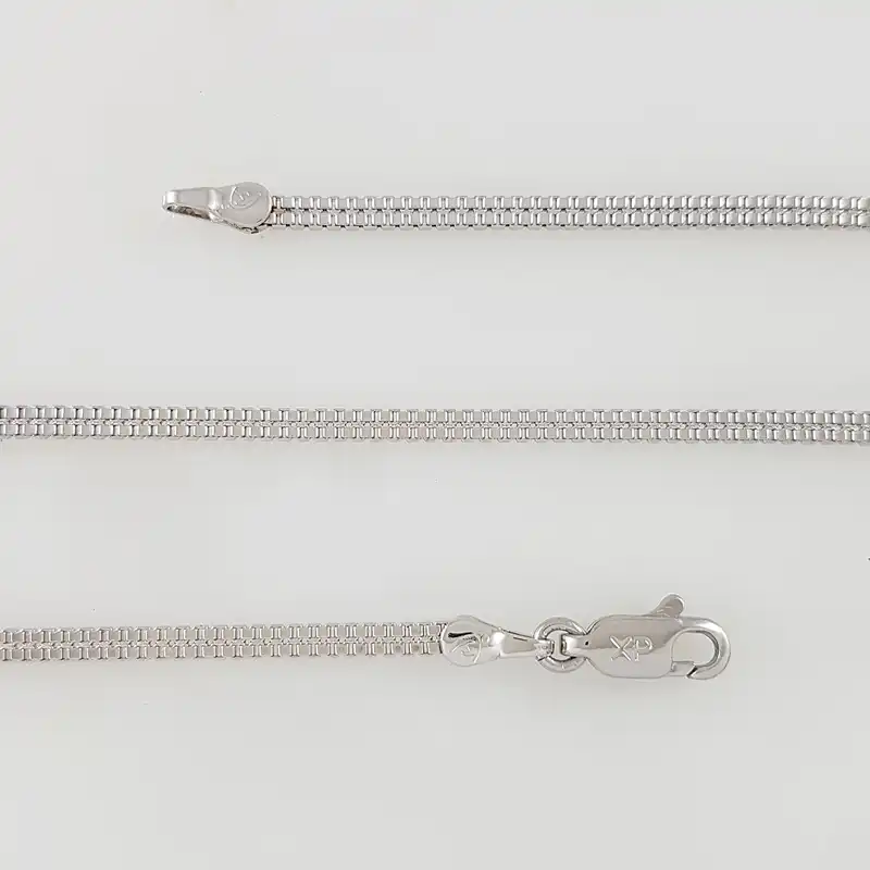 زنجیر زنانه ژوپینگ مدل ونیزی دو ردیفه کد 45cm