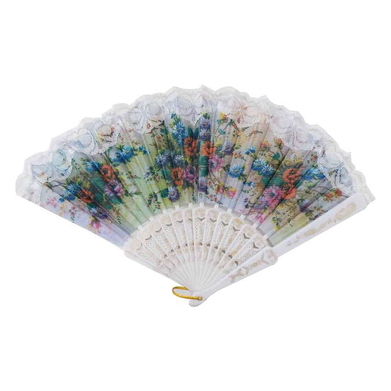 بادبزن دستی طرح گل کد BB4 بادبزن دستی طرح گل کد BB4