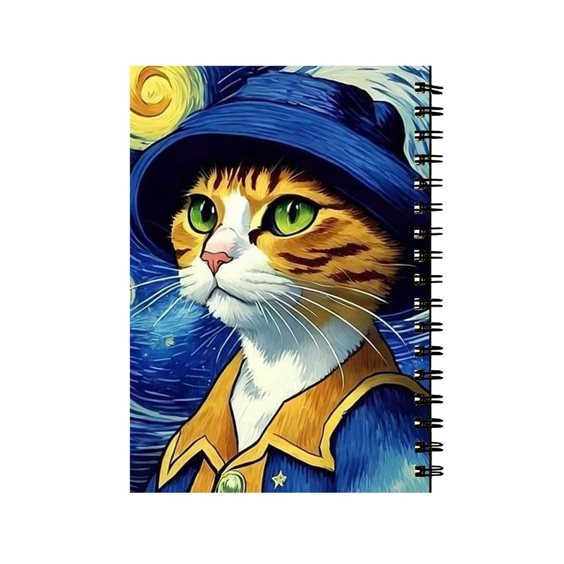 دفتر مشق 50 برگ طرح گربه ونگوک کد 327