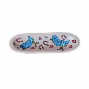 جاعودی سفالی طرح پرنده 