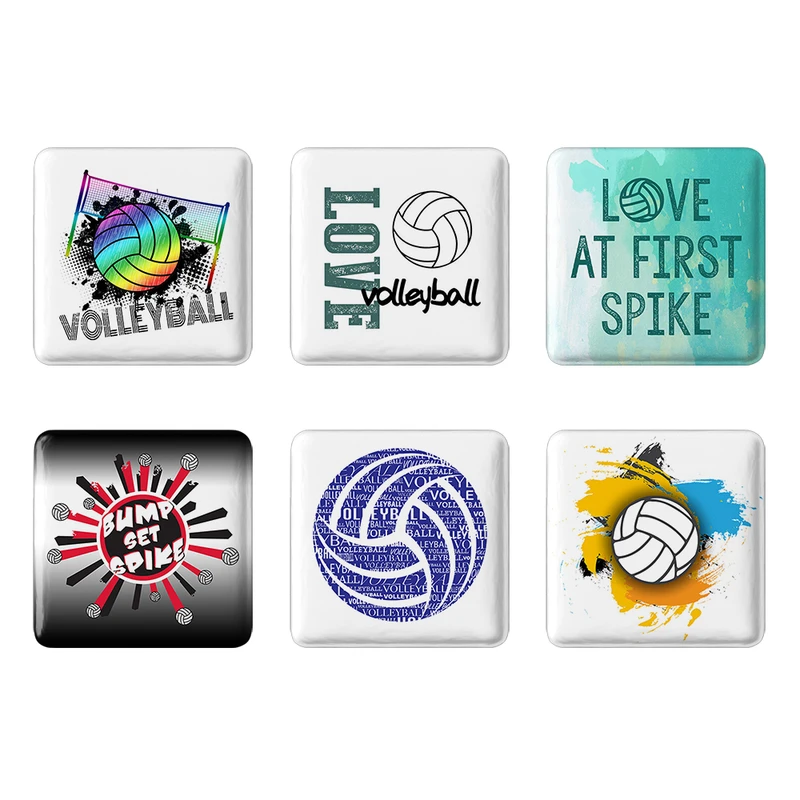 مگنت خندالو طرح والیبال Volleyball کد 1701A مجموعه 6 عددی