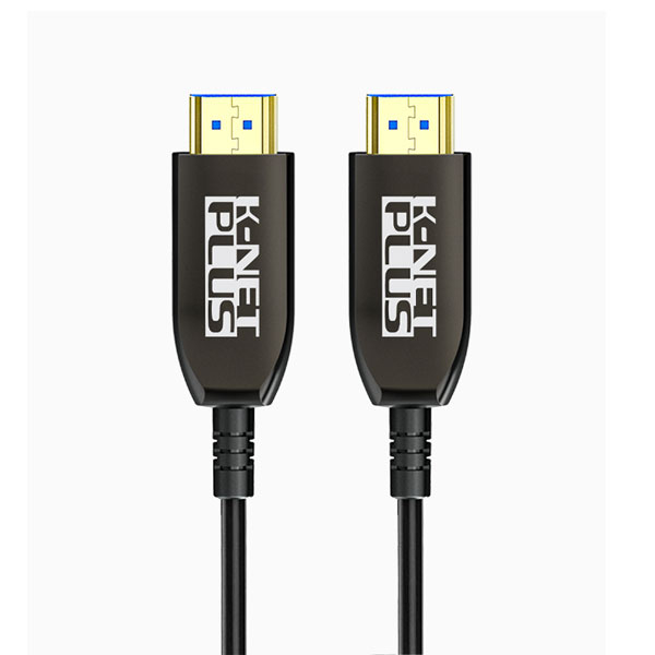 کابل ۲٫۱ HDMI فیبر نوری کی نت پلاس مدل KP-CHAOC211000 طول ۱۰۰ متری