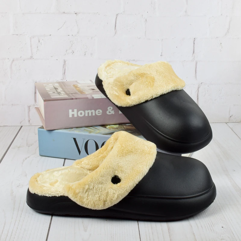 عکس شماره 2 : دمپایی حوله ای زیتون مدل جلو بسته bk.1854