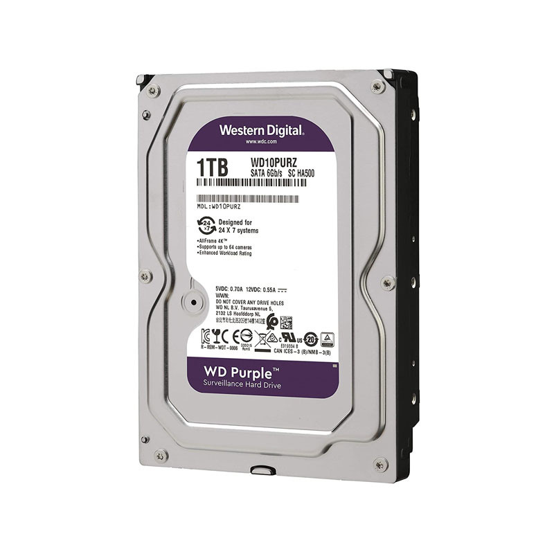 هارد دیسک اینترنال وسترن دیجیتال با رابط SATA مدل وسترن دیجیتال ظرفیت 1 ترابایت