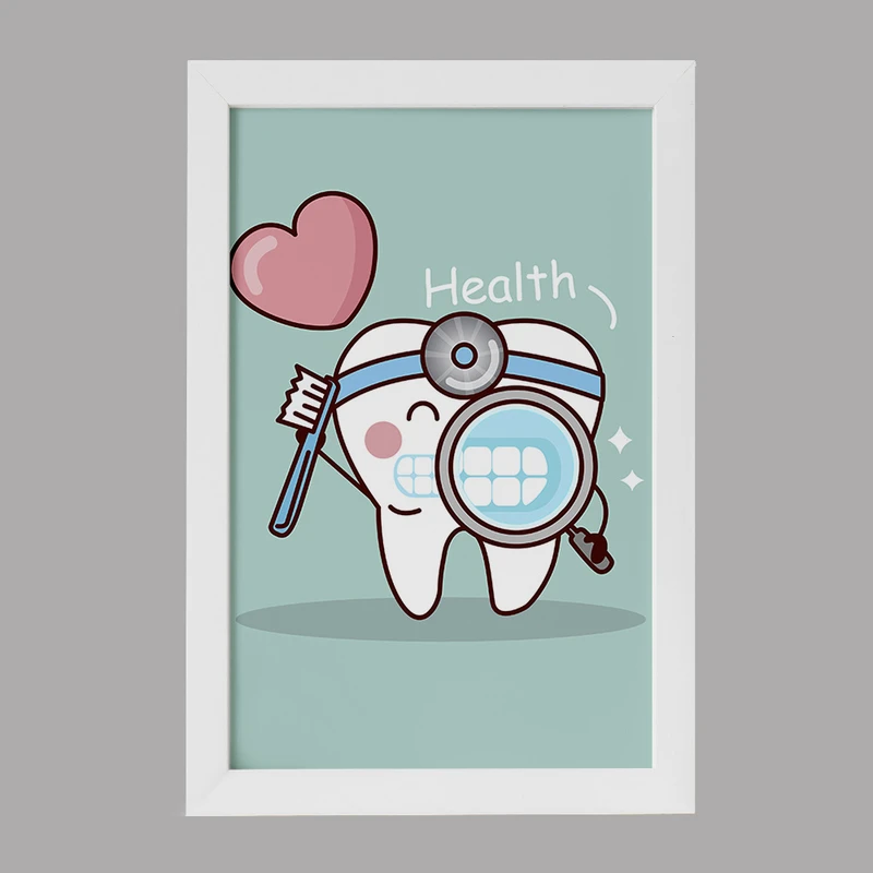 تابلو کودک خندالو مدل دندان و دندان پزشکی کودکانه کد 36688