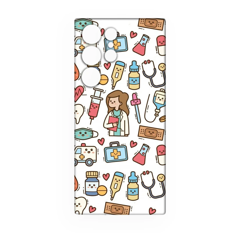 کاور طرح دندانپزشک کد 28 مناسب برای گوشی موبایل سامسونگ Galaxy S21 Ultra