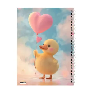 دفترچه یادداشت 50 برگ آلبالو مدل اردک فانتزی کد 2220