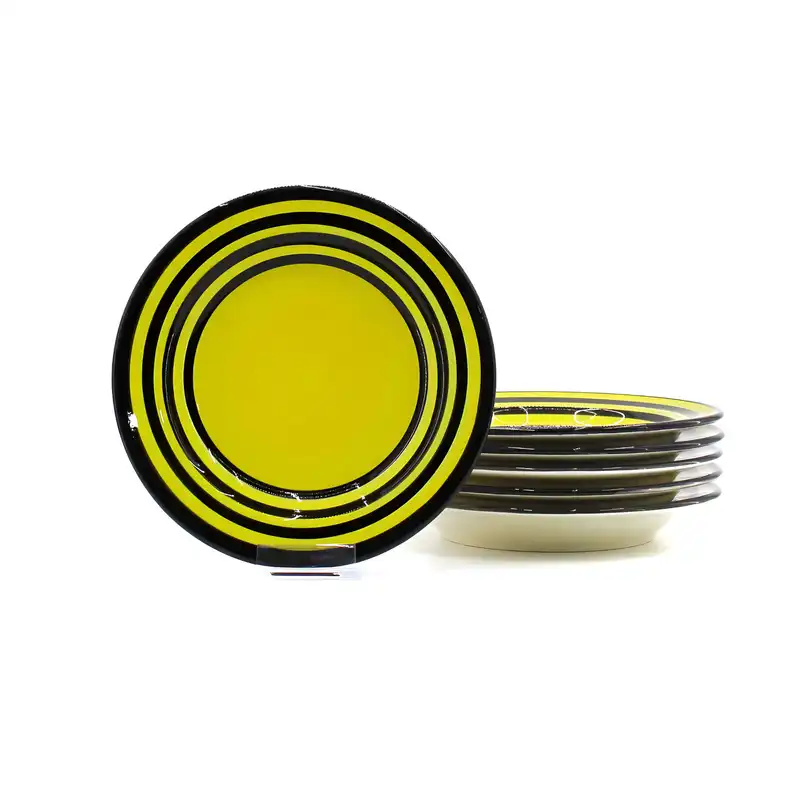 بشقاب سرامیکی مدل خورشت خوری بسته 6 عددی