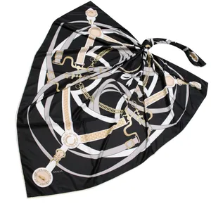 روسری زنانه آنالیا مدل ابریشم طرح کلاسیک کد 10221