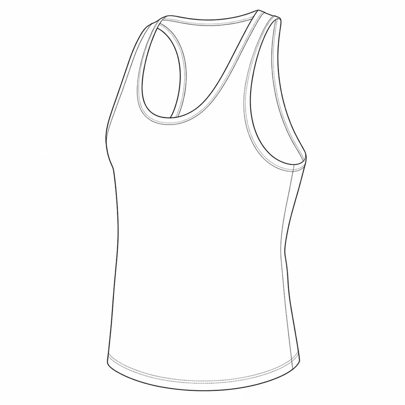 الگو خیاطی زیرپوش رکابی مردانه متد ترک سایز L تا 5XL بسته 6 عددی 