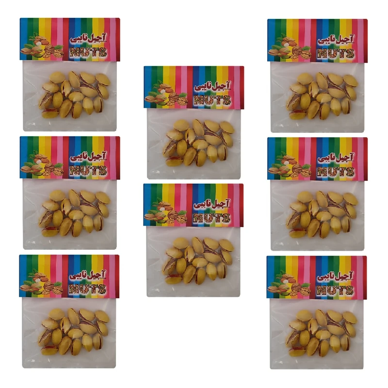 پسته بو داده و شور نایبی - 30 گرم بسته 8 عددی