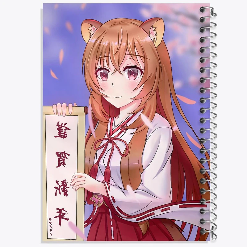 دفتر شطرنجی 50 برگ خندالو طرح رافتالیا انیمه ظهور قهرمان سپر کد 15975