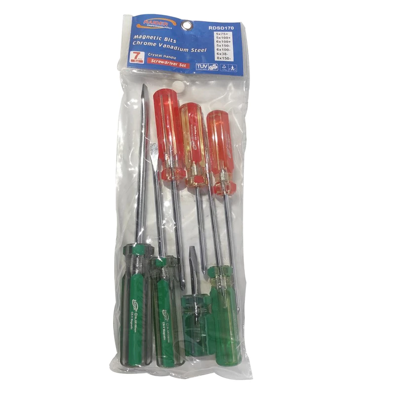 پیچ گوشتی رایدر مدل RID-7 مجموعه 7 عددی