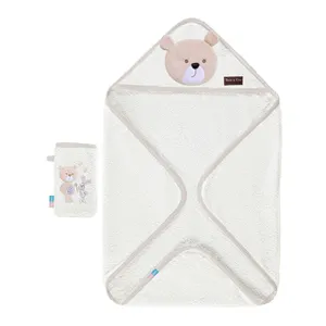 ست دو تکه حوله کودک رزبورن مدل BEAR & KITE