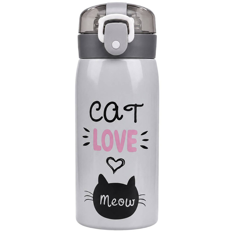 فلاسک کودک مدل گربه MEOW طرح CAT LOVE گنجایش 350 لیتر
