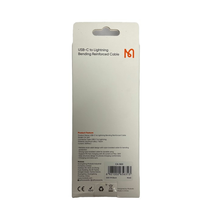 کابل تبدیل USB -C به لایتنینگ مک دودو مدل CA-563 طول 1 متر