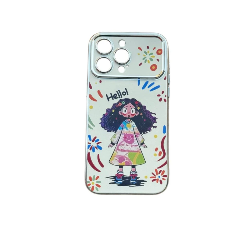 کاور طرح دختر کد Hello 44 مناسب برای گوشی موبایل اپل Iphone 13 promax