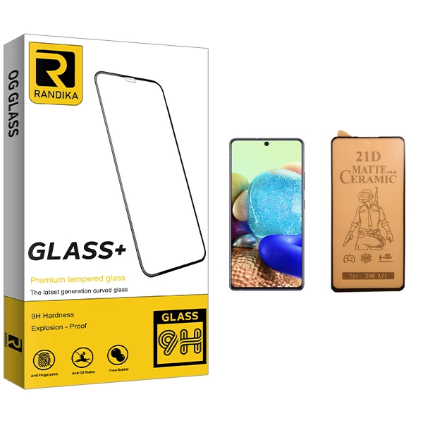 محافظ صفحه نمایش سرامیکی راندیکا مدل GLD مناسب برای گوشی موبایل سامسونگ Galaxy A71