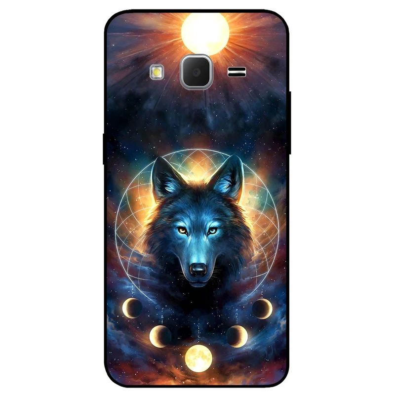 کاور مگافون طرح گرگ و ماه مدل 8006 مناسب برای گوشی موبایل سامسونگ Galaxy Grand Prime Plus /G532   