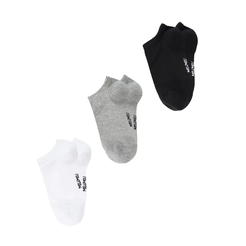 جوراب ساق کوتاه مردانه طرح ساده مدل MDSS-CH3415 بسته 3 عددی