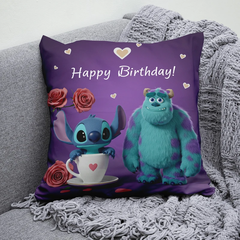 کوسن پاد آفرین مدل سالیوان و استیچ طرح تولد مبارک 1666